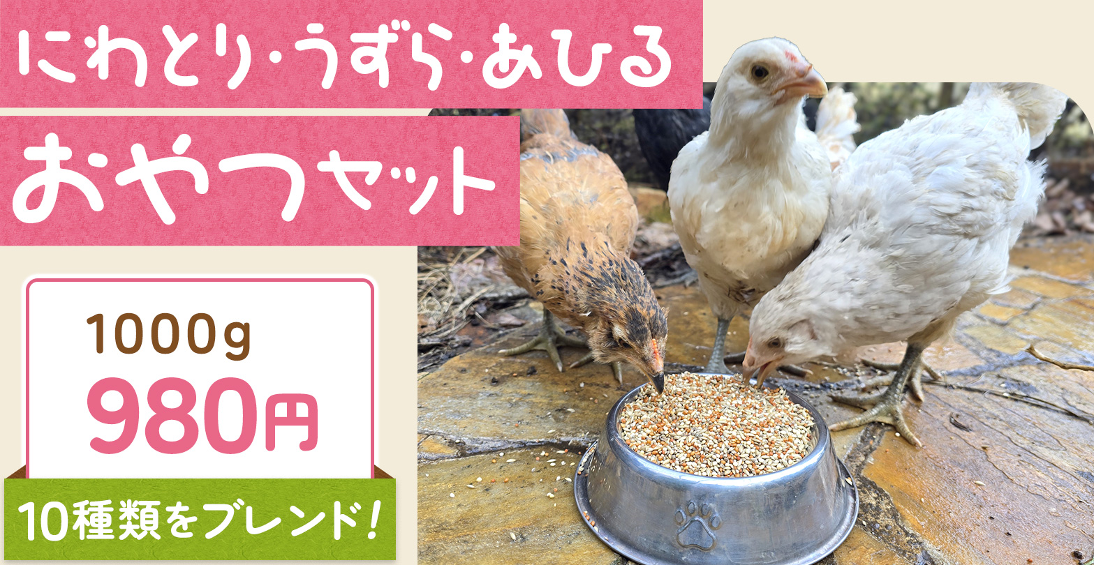 にわとり・うずら・あひるおやつセット